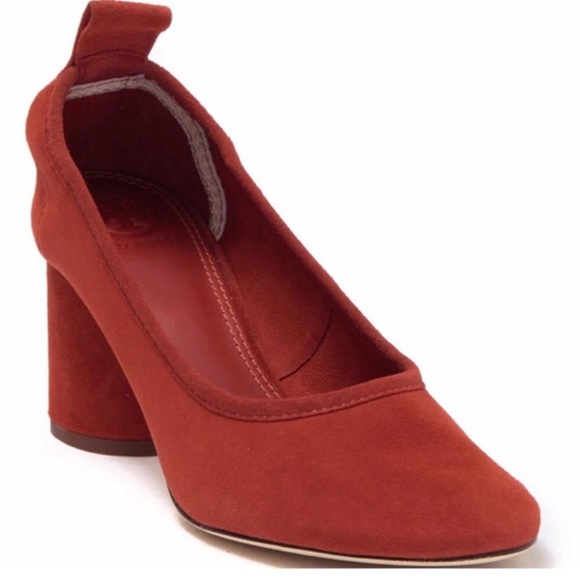 Tory Bruch Therese 65MM Pump Suede Veg size 9.5 - Picture 10 of 11